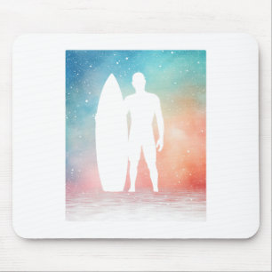 Funny Vintage Surf Design For Men Boys Surfing And Mouse Mat