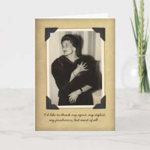 Funny Vintage Thank You Card