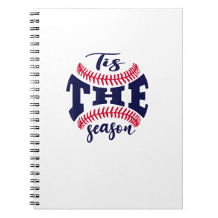 Funny Vintage Tis The Season Baseball Is My Favori Notebook
