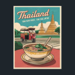 Funny Vintage Travel Thailand Humour Retro Graphic Postcard<br><div class="desc">Embrace the spirit of lighthearted fun and celebrate the beauty of Thailand with this unique vintage design. With its tongue-in-cheek humour and vibrant imagery,  this design is sure to bring a smile to your face and a sense of wanderlust to your heart.</div>