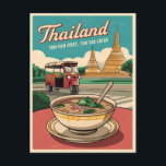 Funny Vintage Travel Thailand Humour Retro Graphic Postcard<br><div class="desc">Embrace the spirit of lighthearted fun and celebrate the beauty of Thailand with this unique vintage design. With its tongue-in-cheek humour and vibrant imagery,  this design is sure to bring a smile to your face and a sense of wanderlust to your heart.</div>