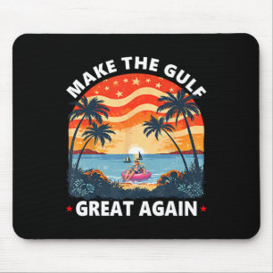 Funny Vintage Trump Shirt Make The Gulf Great Agai Mouse Mat