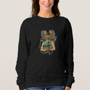 Funny Vinyl Guy For Vinyl Record Player Zip Sweatshirt