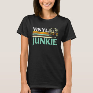Funny Vinyl Junkie Shirt Vintage Music 33 45 78 Rp
