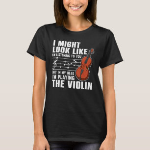 Funny Violin Lover Art For Men Women Violinist Vio T-Shirt