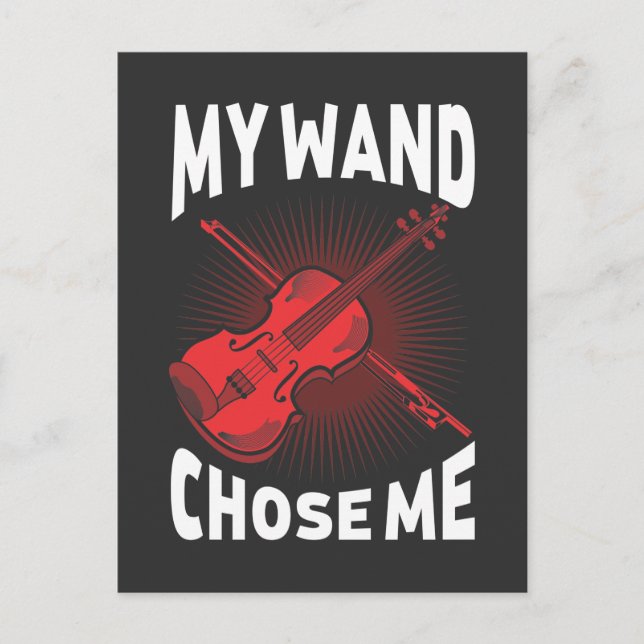 Funny Violin Player Gift Musical Instrument Lover Postcard (Front)