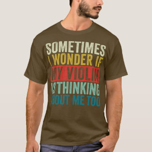 Funny Violin Retro Fiddle Violinist T-Shirt