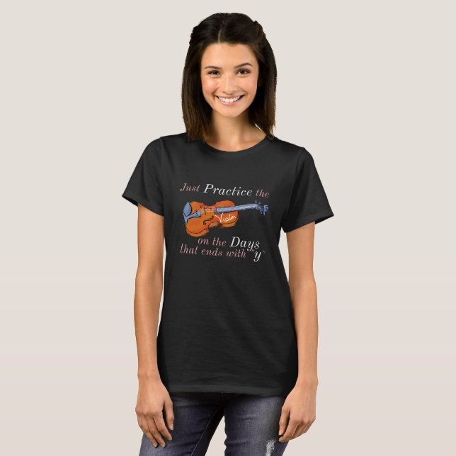 Funny Violin T-shirt (Front Full)