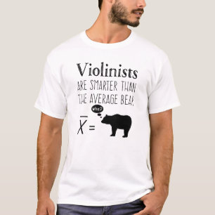 Funny Violin T-shirt - Average Bear