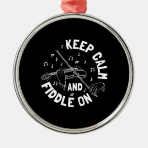 Funny Violin Violin Player Metal Tree Decoration