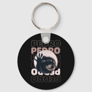 Funny Viral Pedro Dancing Racoon Meme Pedro  Key Ring