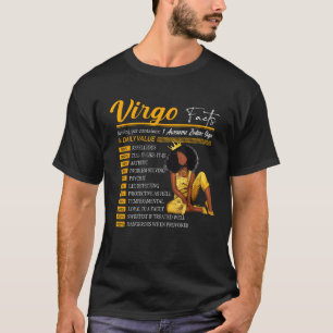 Funny Virgo Facts Awesome Zodiac Sign Horoscope Bi T-Shirt