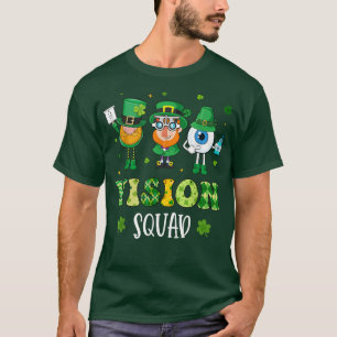 Funny Vision Squad Leprechaun Optometrist St Patri T-Shirt