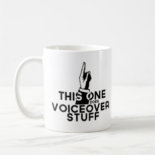 Funny Voiceover Coffee Mug - Vintage Retro
