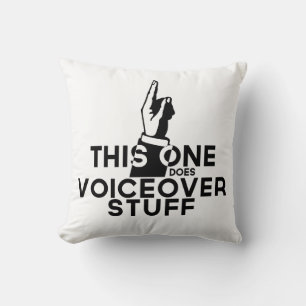 Funny Voiceover - Vintage This One Does Voiceovers Cushion