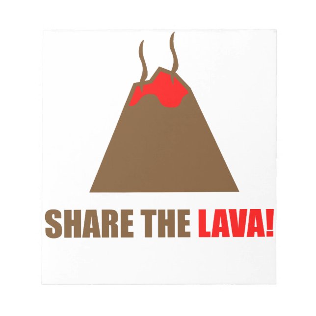 Funny Volcano Notepad (Front)