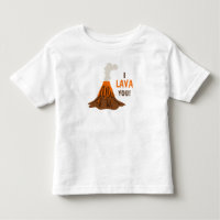 Funny Volcano with Lava I Love You