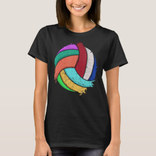 Funny Volleyball Art For Boys Girls Women Volleyba T-Shirt