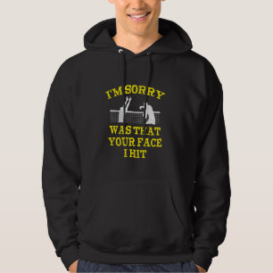Funny Volleyball Art For Men women Sports Volleyba Hoodie