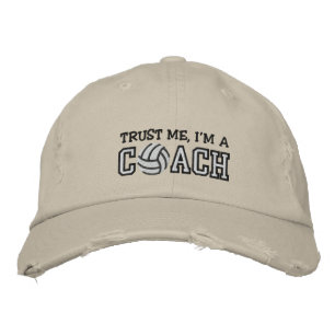 Funny Volleyball Coach Embroidered Hat