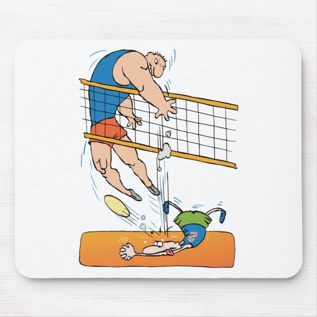 Funny Volleyball Gift Mouse Mat (Front)