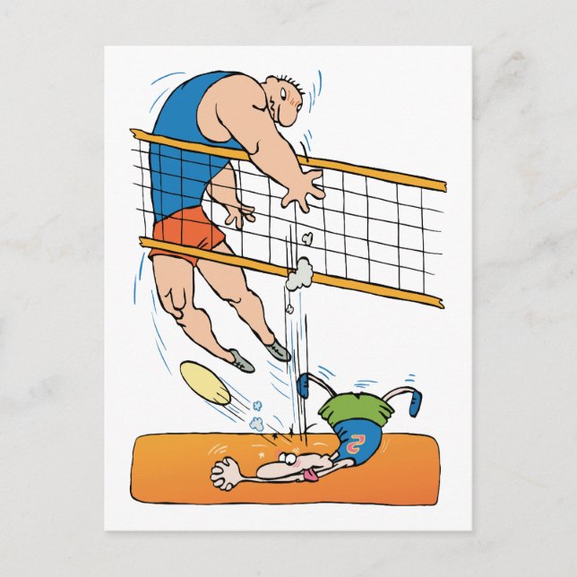 Funny Volleyball Gift Postcard (Front)