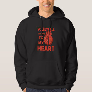 Funny Volleyball Girls Women Youth Teen Sports Lo Hoodie