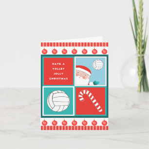 Funny Volleyball Holiday Christmas Cards