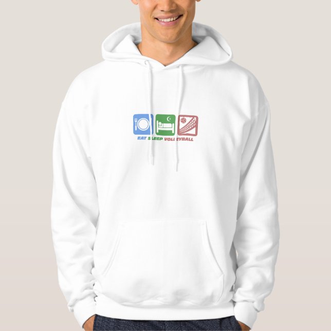 funny volleyball hoodie (Front)
