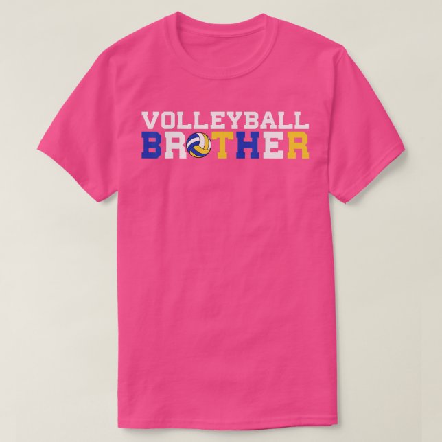 Funny Volleyball Lover  Brother and Men Volleyball T-Shirt (Design Front)