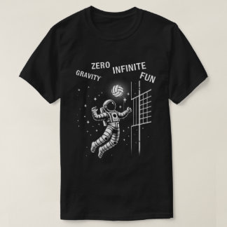Funny volleyball players in astronaut suit T-Shirt