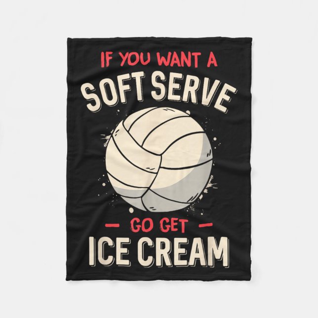 Funny Volleyball Shirt For Girls Teens Women Kids  Fleece Blanket (Front)