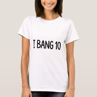 Funny Volleyball White Lie I Bang 10 T-Shirt