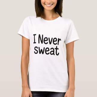 Funny Volleyball White Lie I Never Sweat T-Shirt