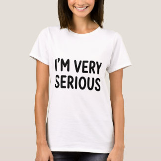 Funny Volleyball White Lie I'm Very Serious T-Shirt