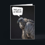 Funny Vulture Dark Humor Birthday Card<br><div class="desc">You know you're getting older when vultures are circling while you mow the grass... .a fun and (admittedly,  the bit dark) silly birthday. Make someone's special... especially when they have a kinda sick sense of humor!!</div>