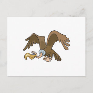funny vulture postcard