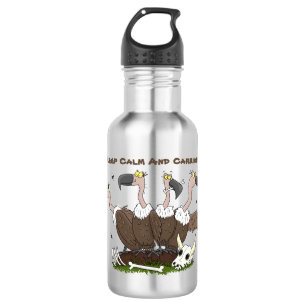 Funny vultures humour cartoon 532 ml water bottle