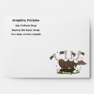 Funny vultures humour cartoon envelope