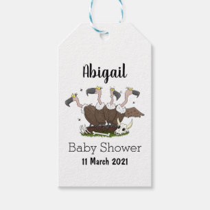 Funny vultures humour cartoon gift tags