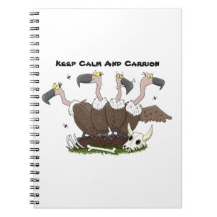 Funny vultures humour cartoon notebook