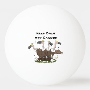 Funny vultures humour cartoon ping pong ball