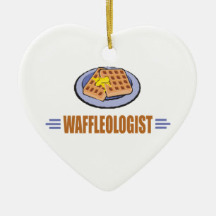 Funny Waffle Ceramic Tree Decoration