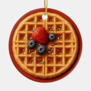 Funny Waffle Ornament – Personalised Gift Idea