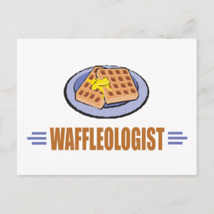Funny Waffle Postcard