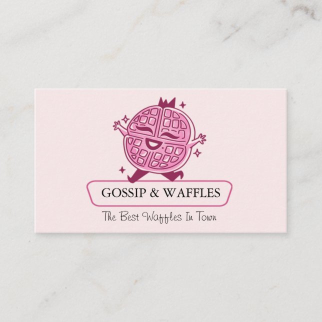 Funny Waffles Business Card (Front)