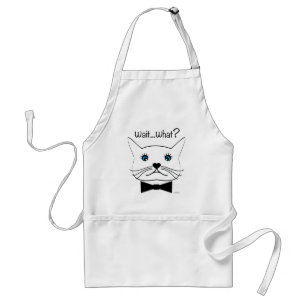 Funny Wait...What? Cross-Eyed Cat, Cool Standard Apron