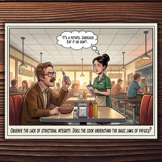 Funny Waitress Life Restaurant Humour  Postcard (Creator Uploaded)