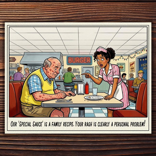 Funny Waitress Life Restaurant Humour  Postcard (Creator Uploaded)