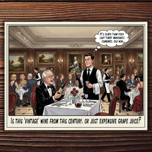 Funny Waitress Life Restaurant Humour Postcard